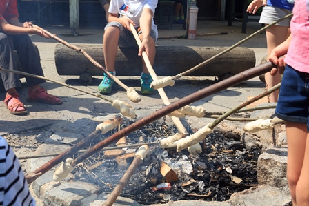 Stockbrot, Feuerstelle